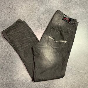 SYN Jeans Distressed Gray Jeans 36x34